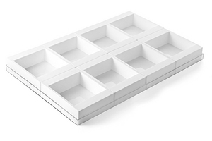 QUADRATO 135X135 MM H 40 MM + 60X40 TRAY