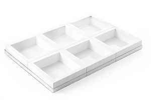 QUADRATO 160X160 MM H 40 MM + 60X40 TRAY