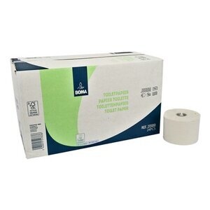 Systeem toiletpapier met doppen - recycled tissue - 24 rolle